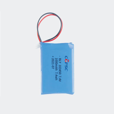 7.4V 1000mAh mainan elektronik baterai lithium