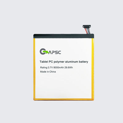 3.7V8000mAh Tablet PC polymer aluminium baterai